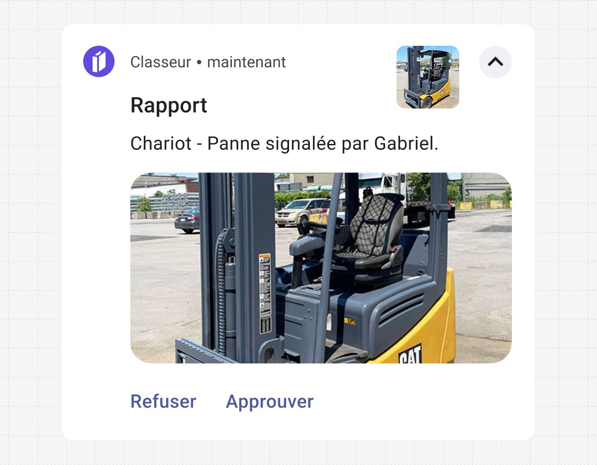 Des aperçus de maintenance alimentés par l'IA de Binder pour identifier les inefficacités et optimiser la planification des interventions.
