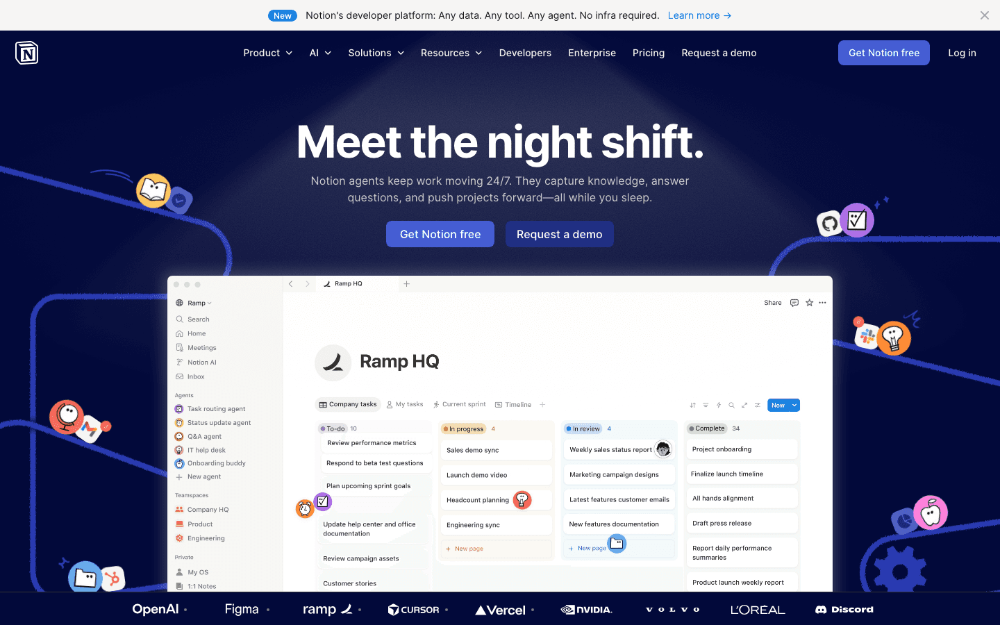 Notion AI workspace