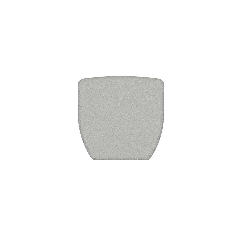 Gray textured object, top-down view