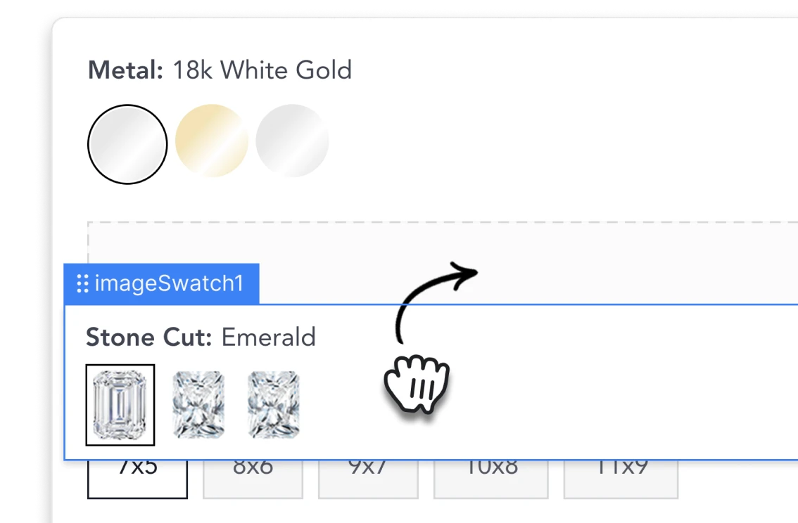 Drag & reorder options
