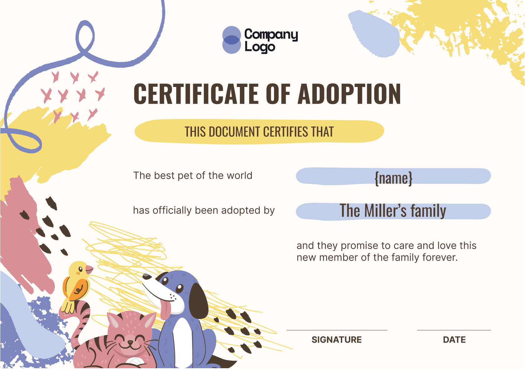 Wauld - Professional and attractive green recognition badge template