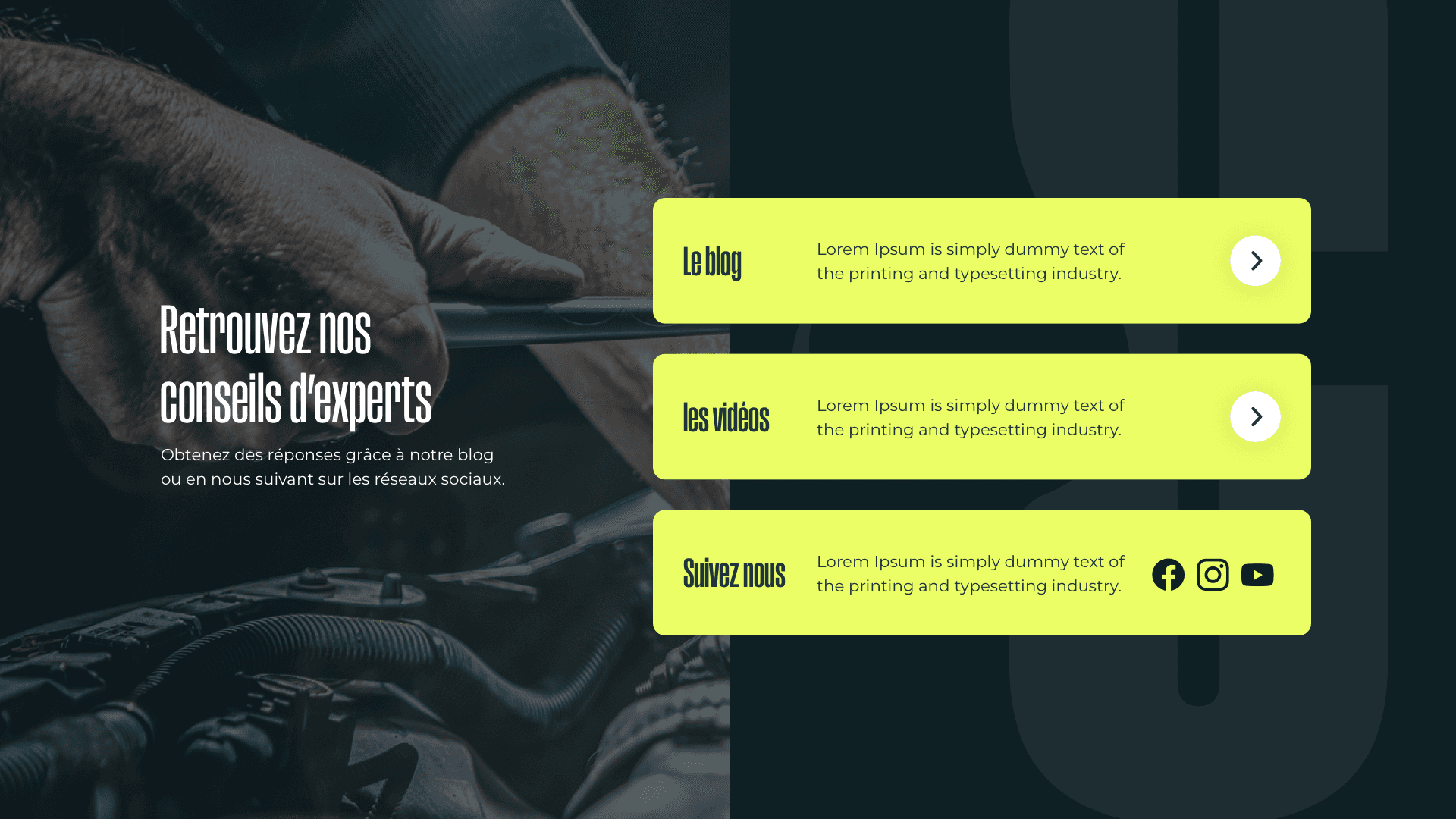 Website section