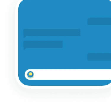 Team chat interface with a message bubble