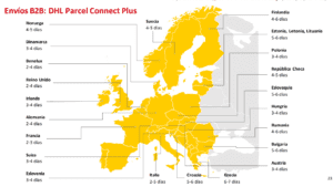enviar con dhl parcel iberia a europa