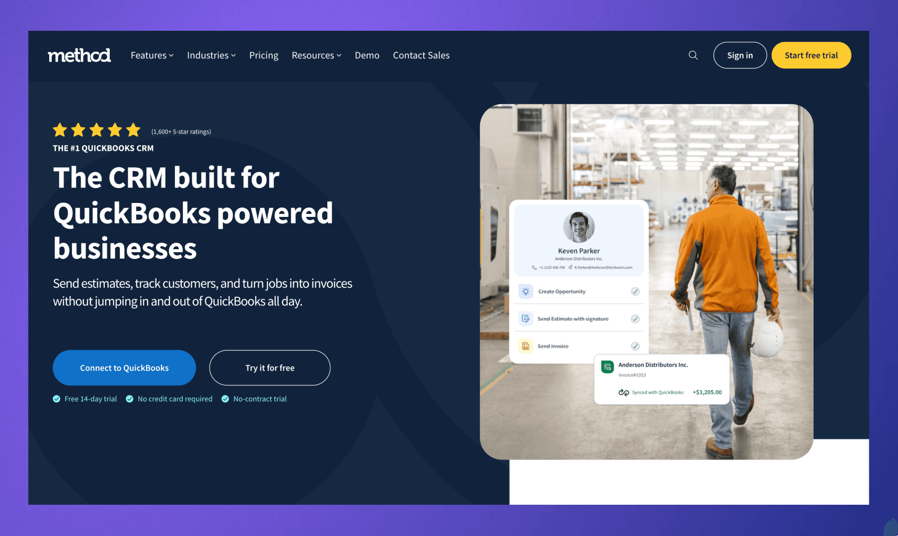 Method CRM Homepage