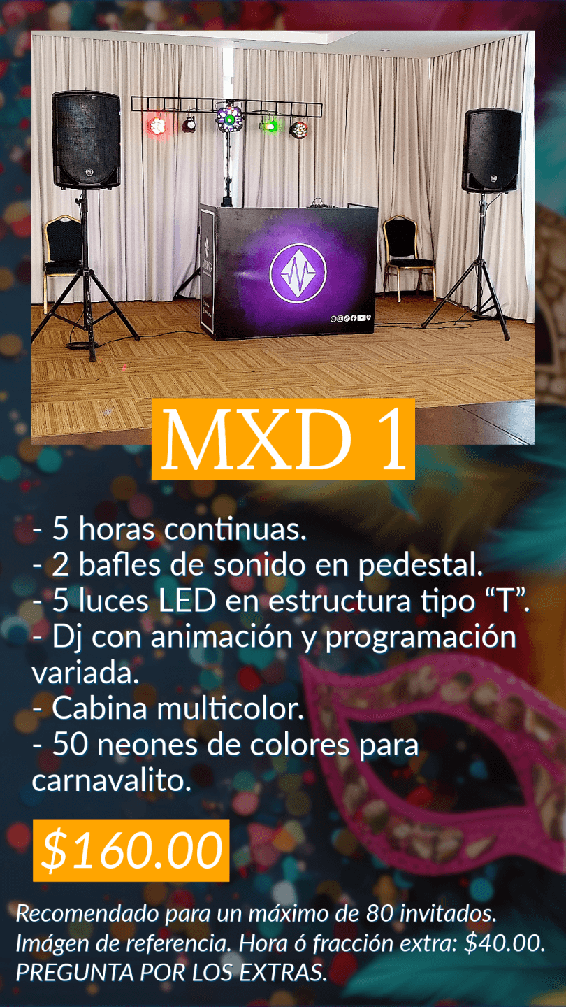 Opción 1 de servicio de Mixing Discomóvil