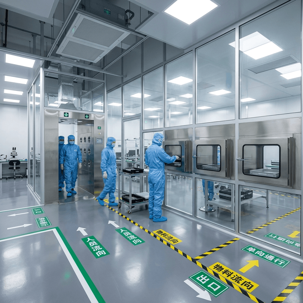 香港電子廠無塵車間科學動線結合機電系統 防交叉污染 HVAC 氣流壓差梯度 BMS 智能監控 | Hong Kong Electronics Factory Clean Room Scientific Material Flow Integrated MEP System Anti-Cross Contamination HVAC Airflow Pressure Cascade BMS Intelligent Monitoring