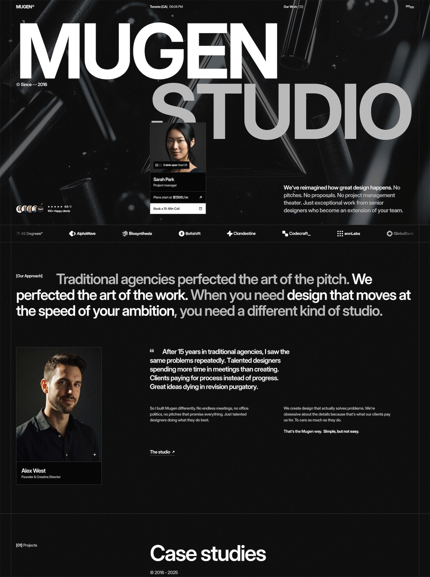 Mugen Design Agency Framer Template