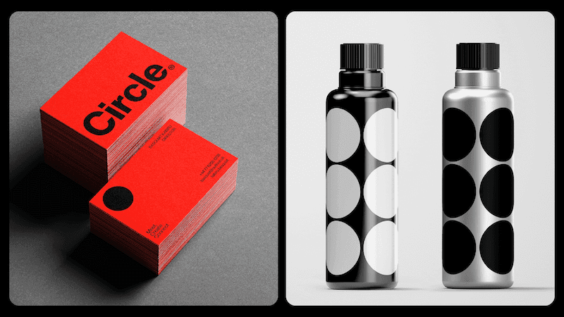 business card bottle