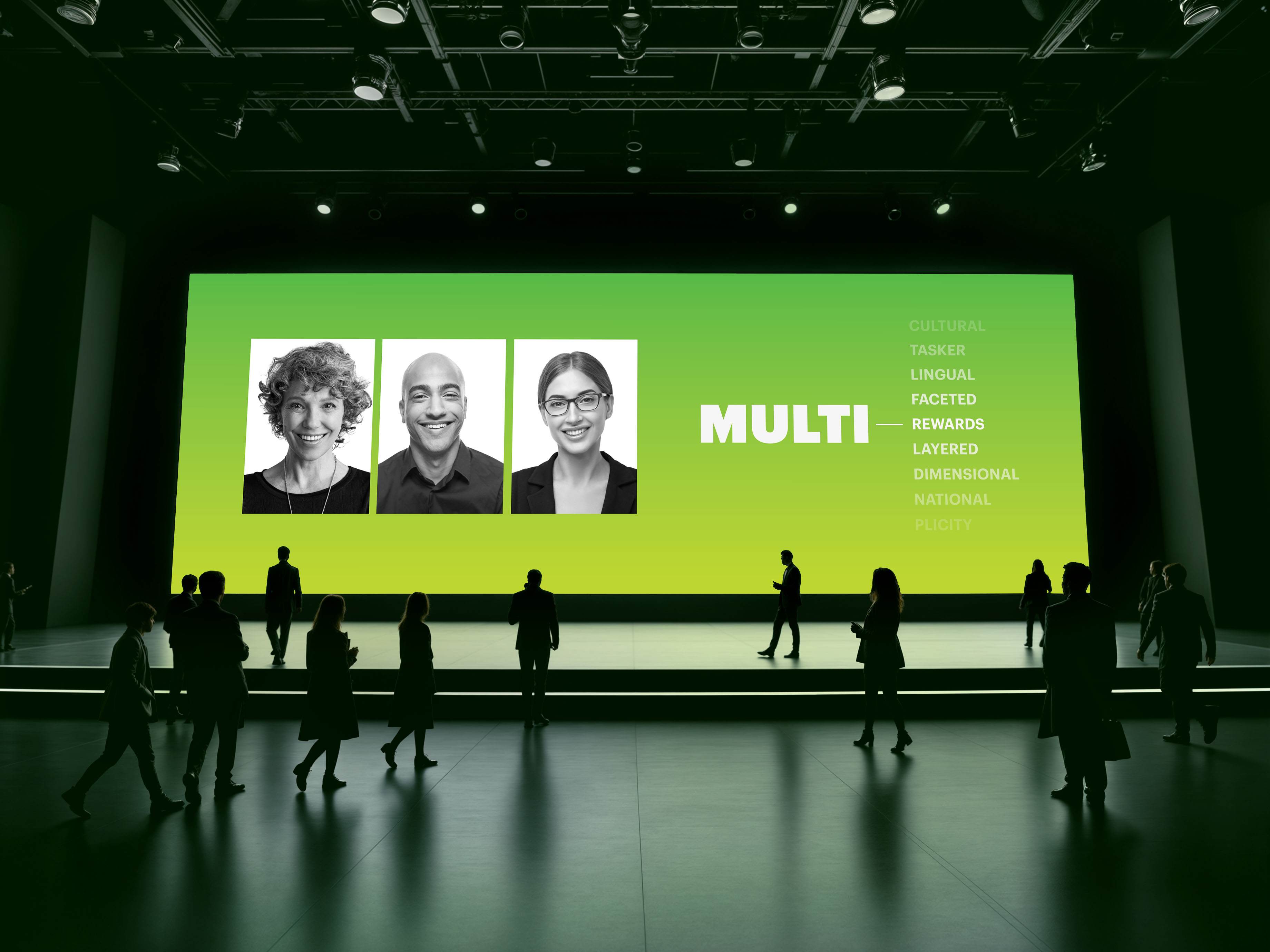 TD Bank "we are all multi" conference screen