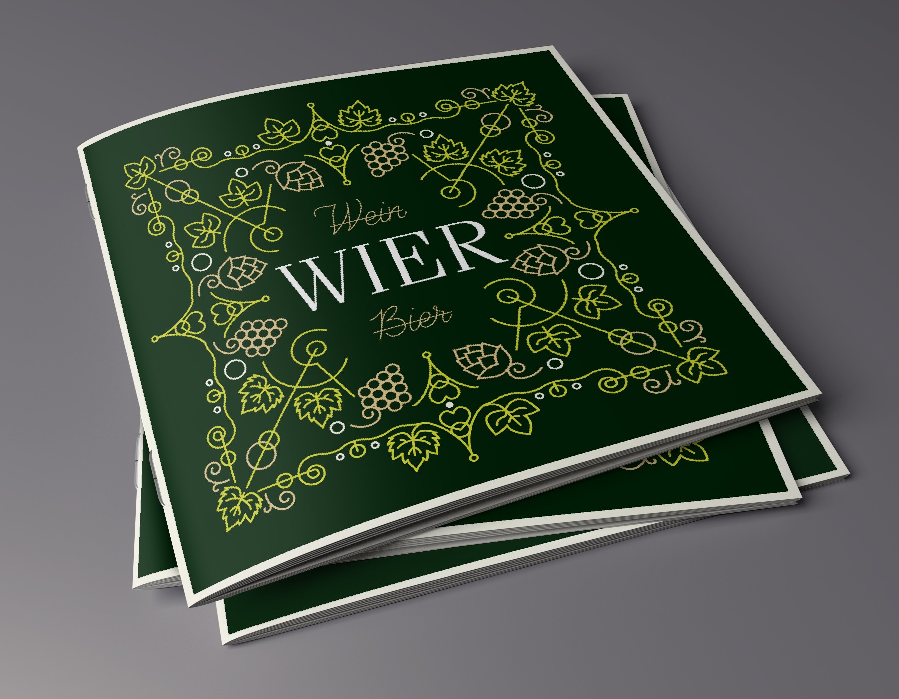Broschüre für WIER – klares Editorial Design mit minimalistischer Gestaltung und präziser Typografie