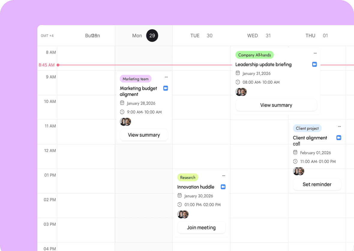 Scheduling calendar with booked time slots