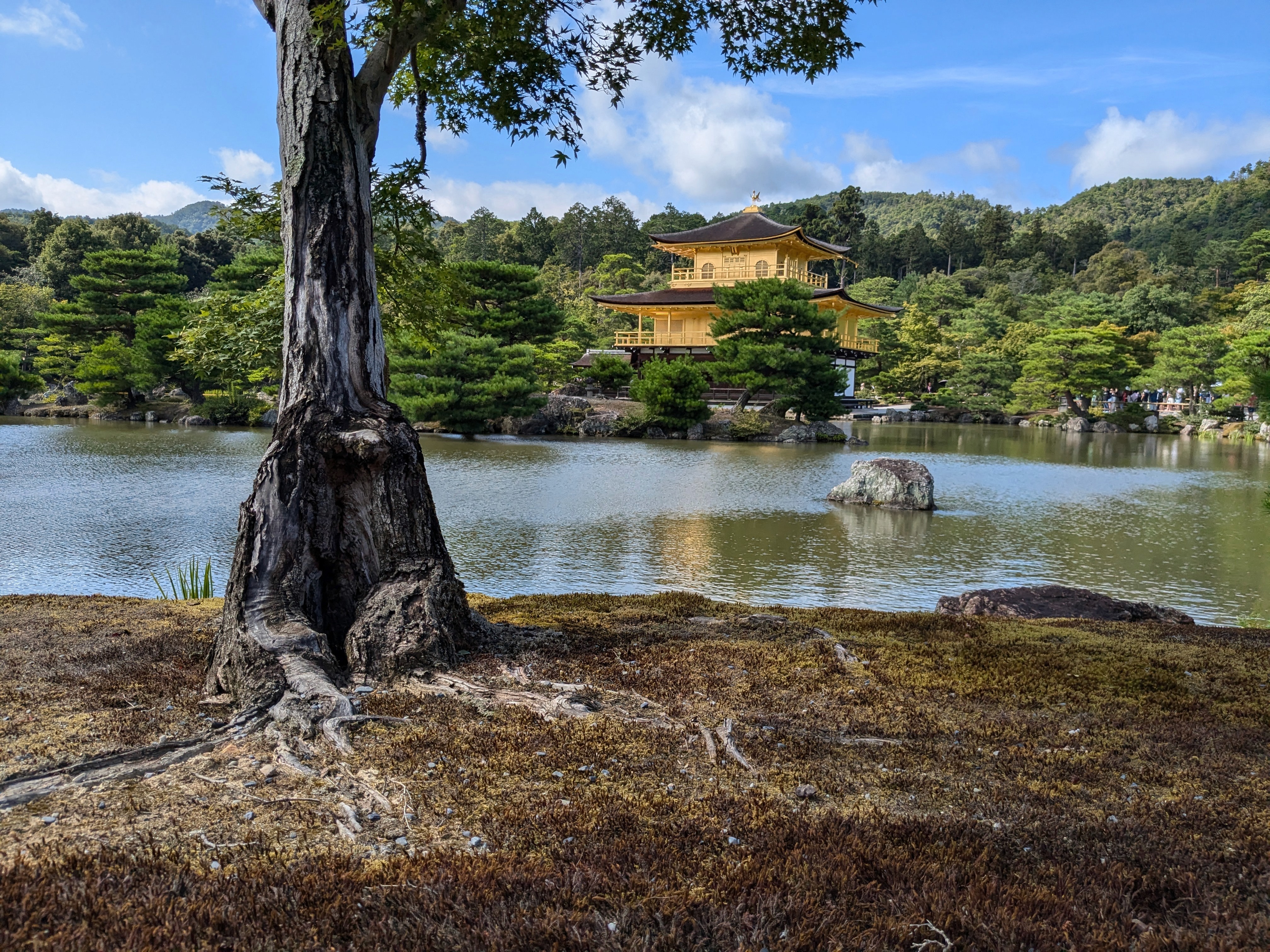 View of the Golden temple in Japan