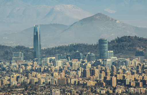 image of buildings with moutains behind