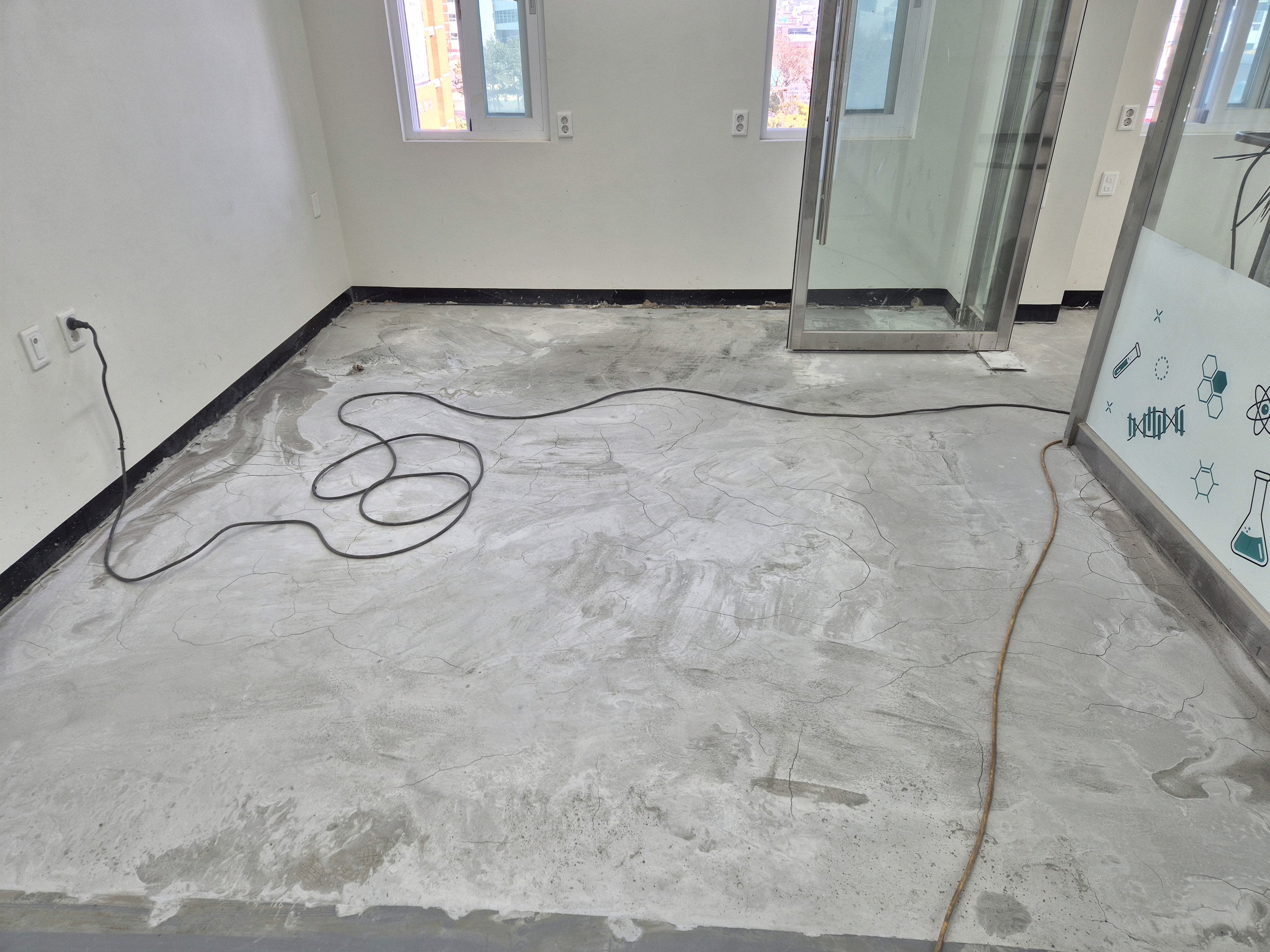 도끼다시 수평몰탈