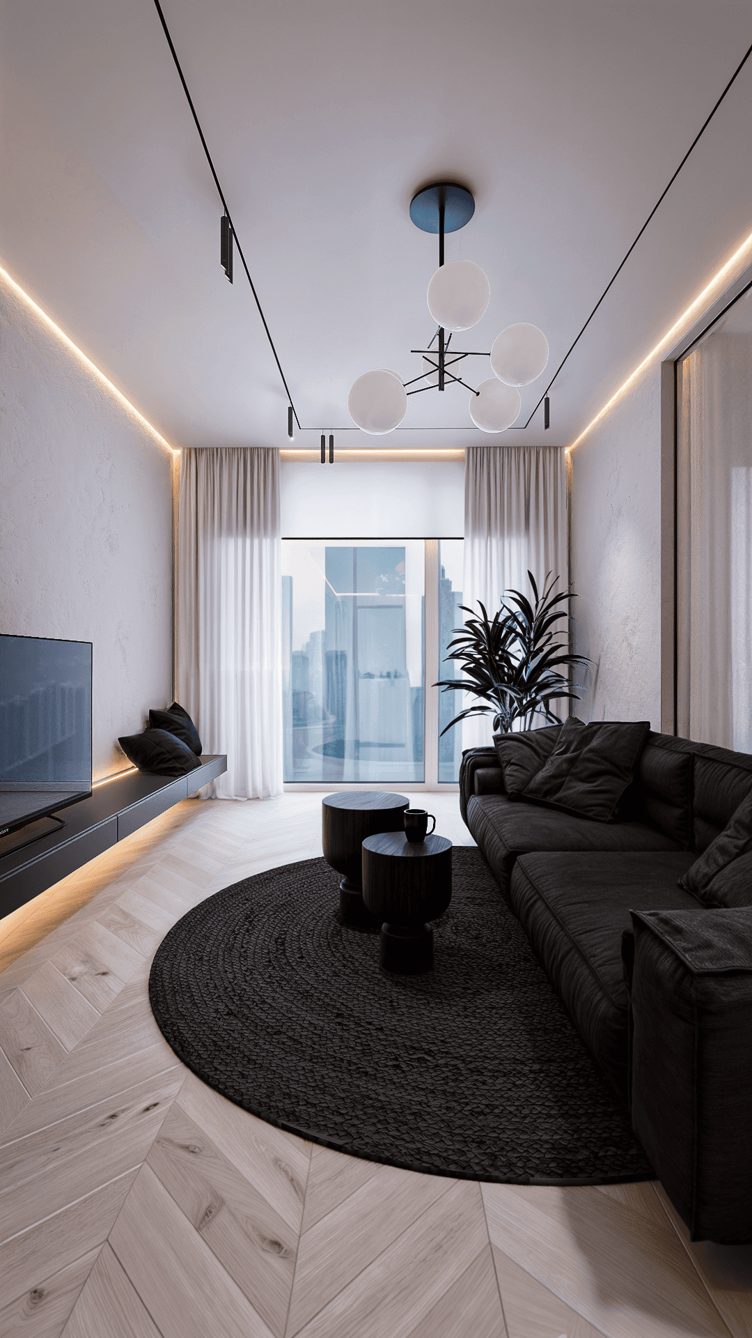 Project showcase image featuring a modern, refined interior.
