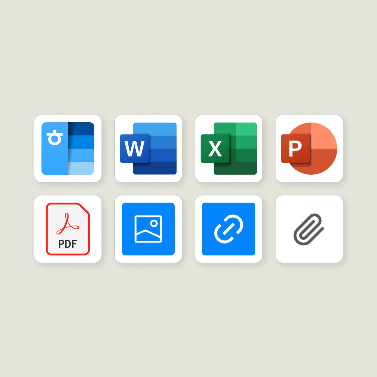 Inline AI that recognizes PDFs, Word documents, Hangeul files, Excel sheets, PPTs, images, and website links.
