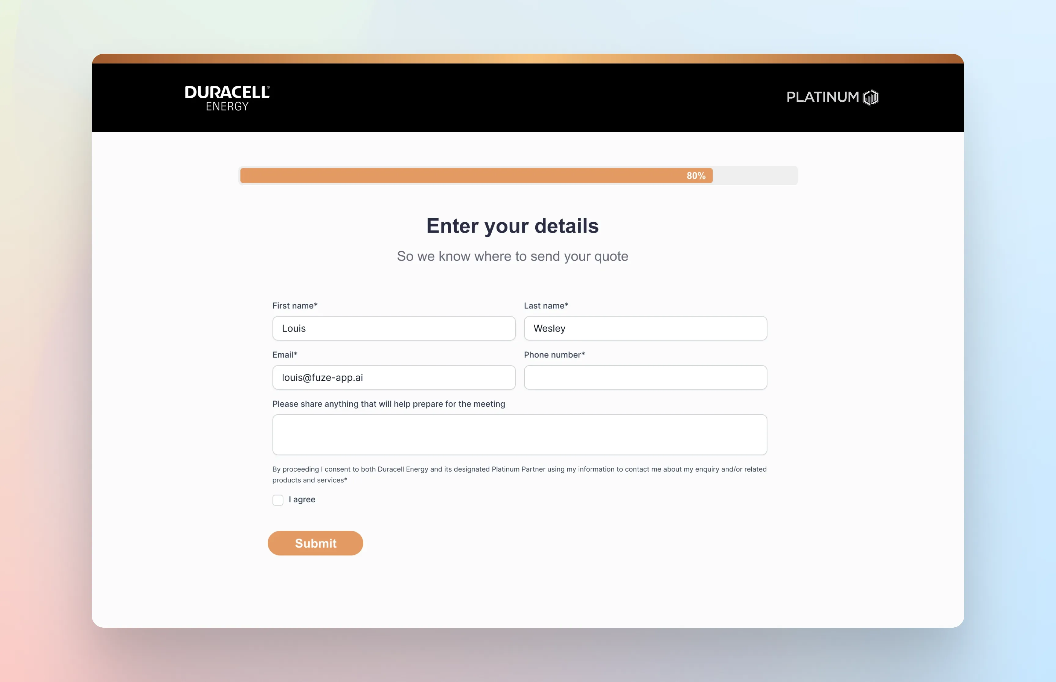 Max 4 required fields (less even better)