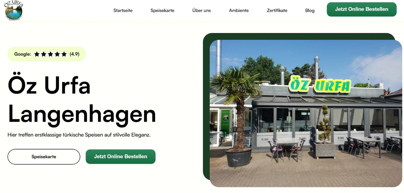 BBR Management Content Marketing aus Hannover – Erstellte Webseite Header für den Partner Öz Urfa Langenhagen im modernen Responsive Webdesign mit SEO-optimierter Struktur und Conversion-starkem UX-Design und Performance-Optimierung.
