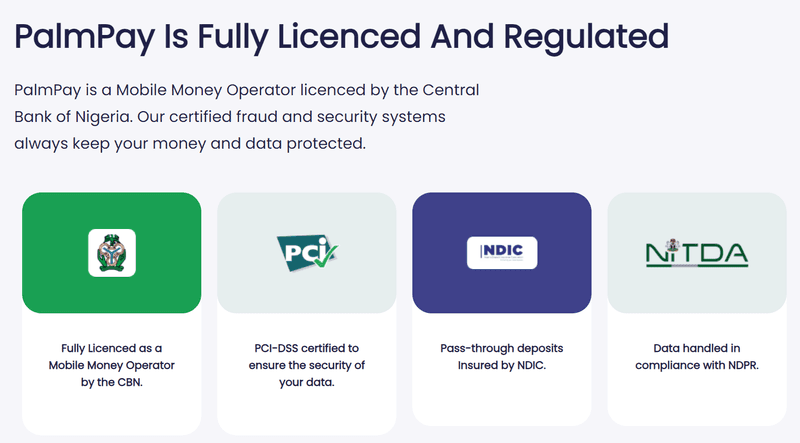 PalmPay security features