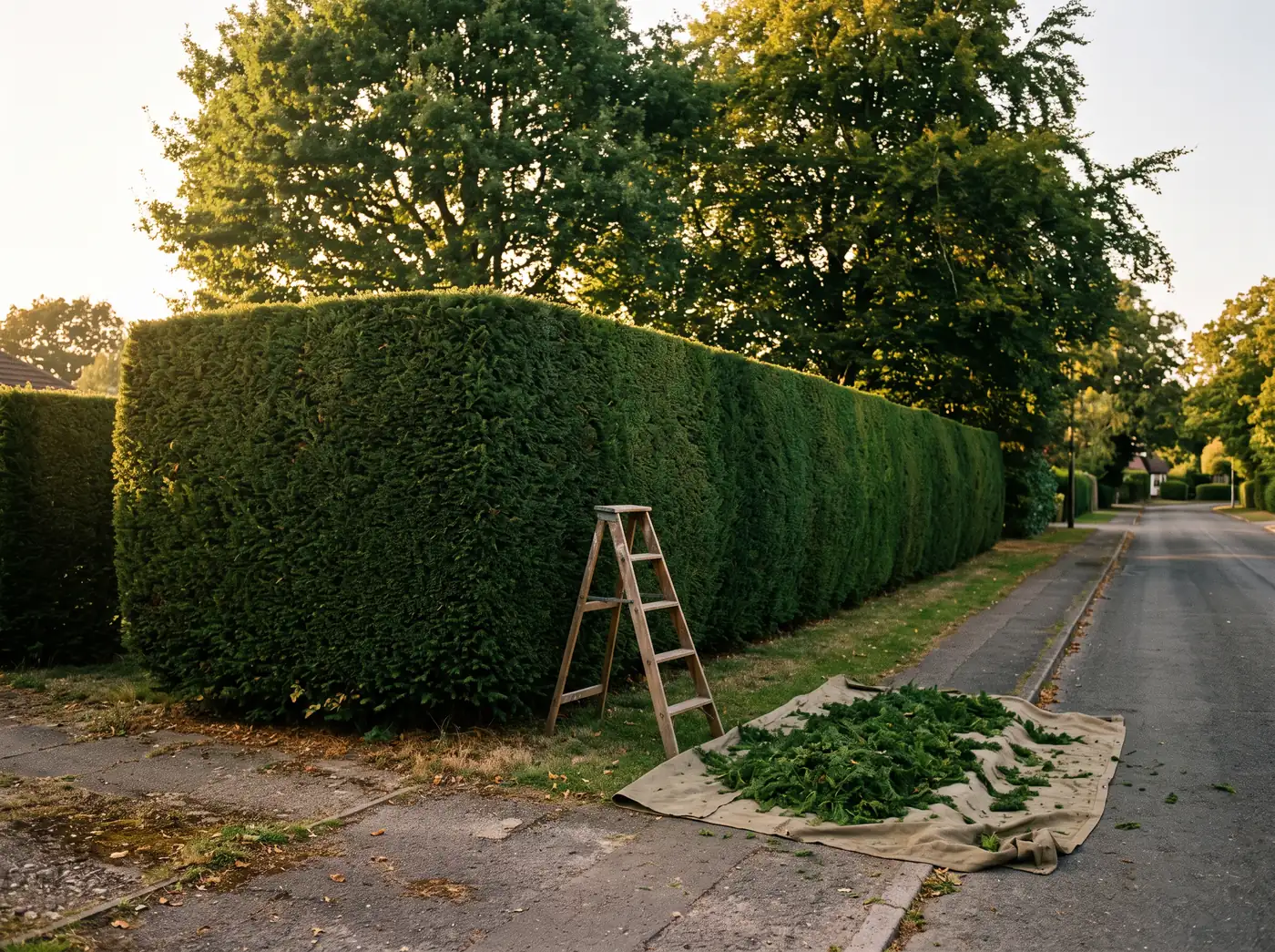Yew, cut twice a year