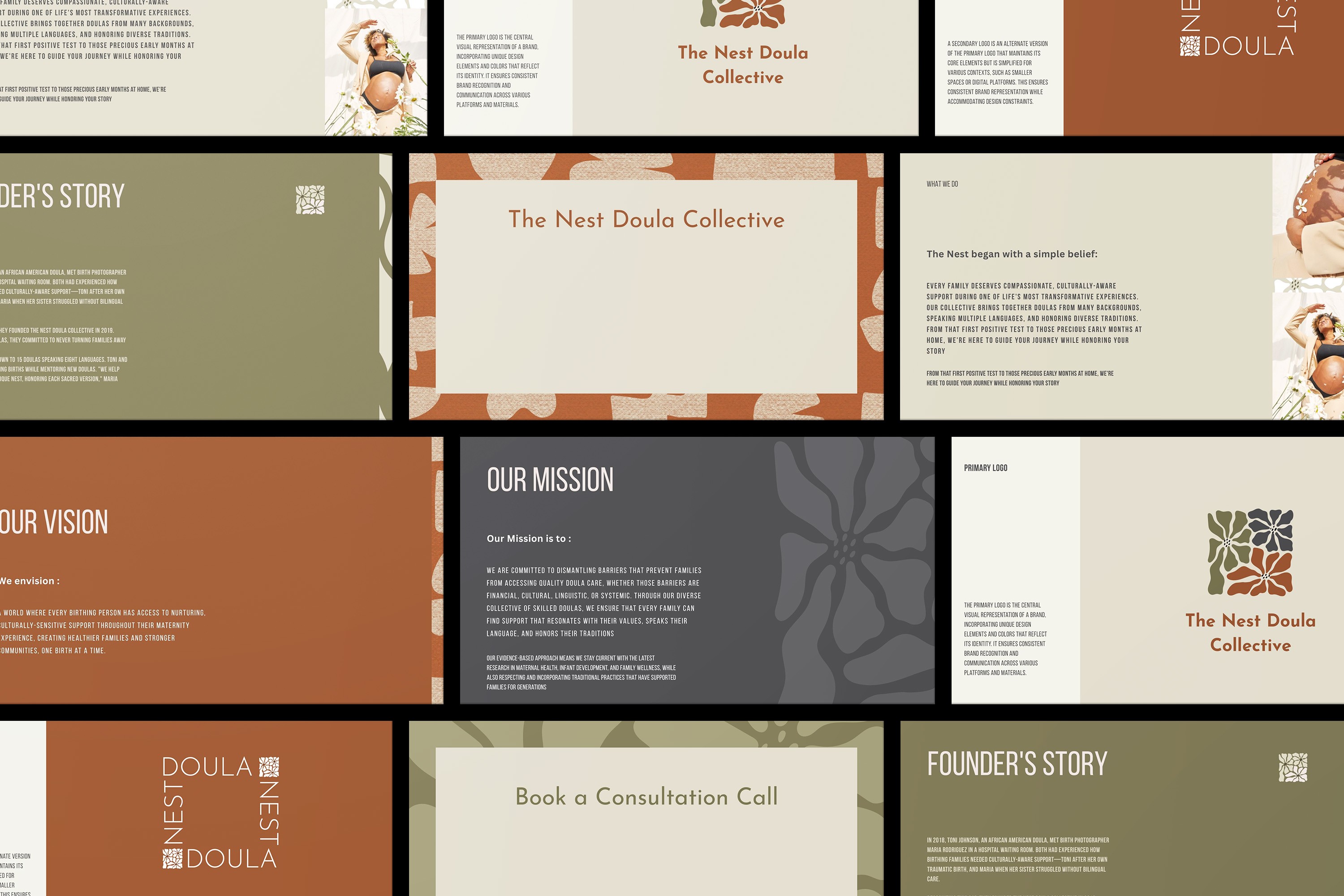 Example work of branding design