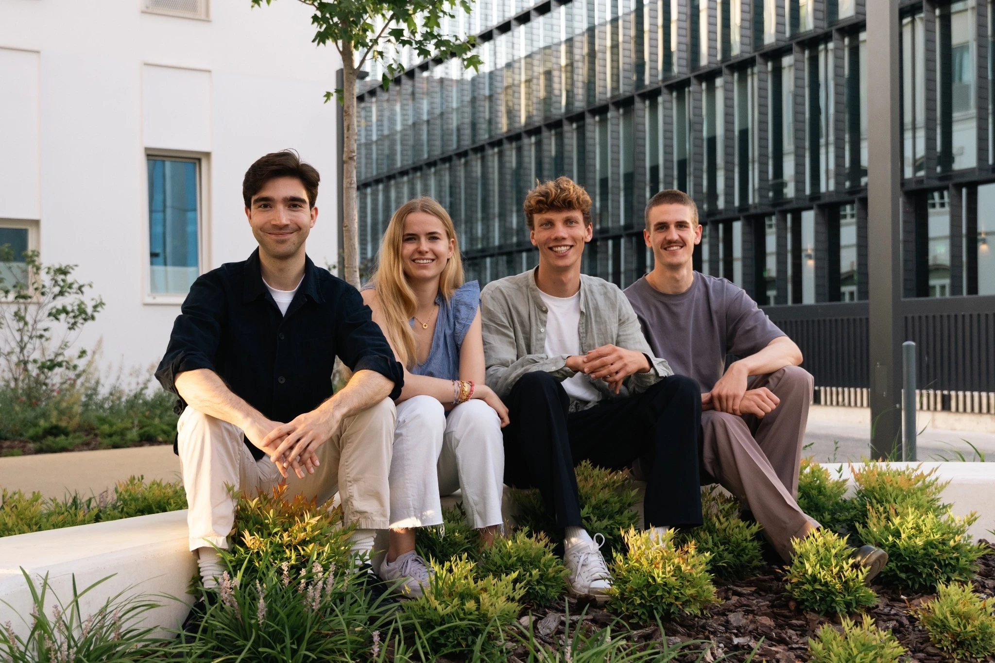 Beautiful garden with flowers of all different kinds and colors