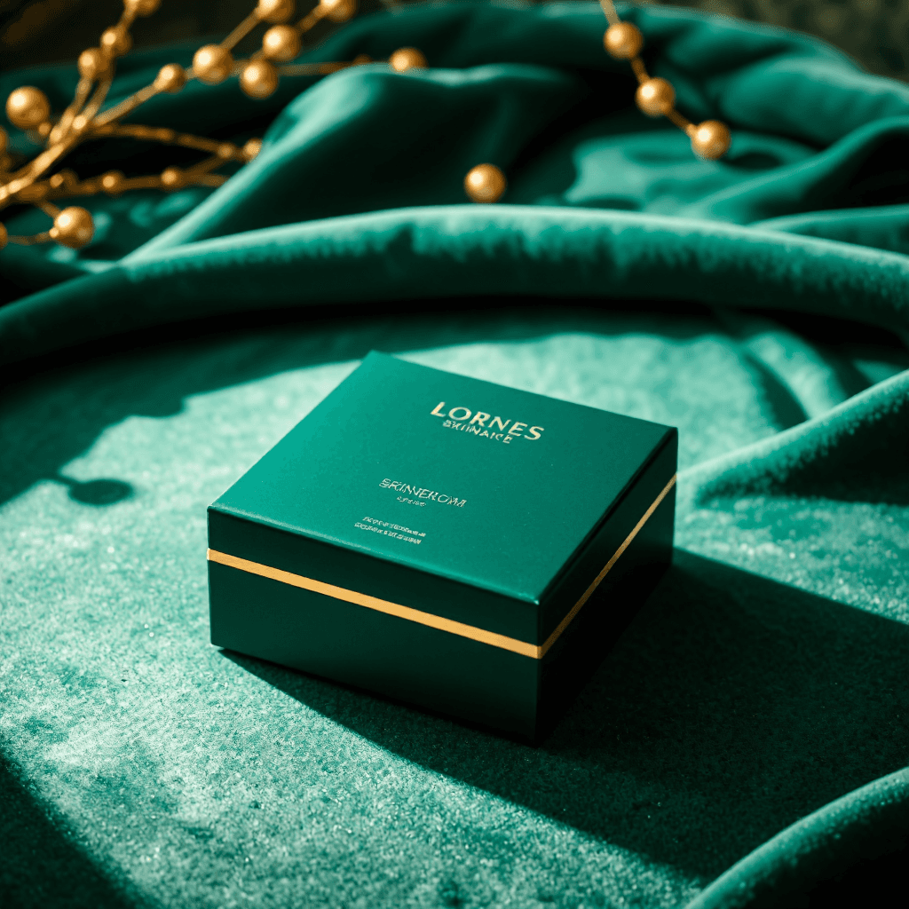 product photography of skincare product box