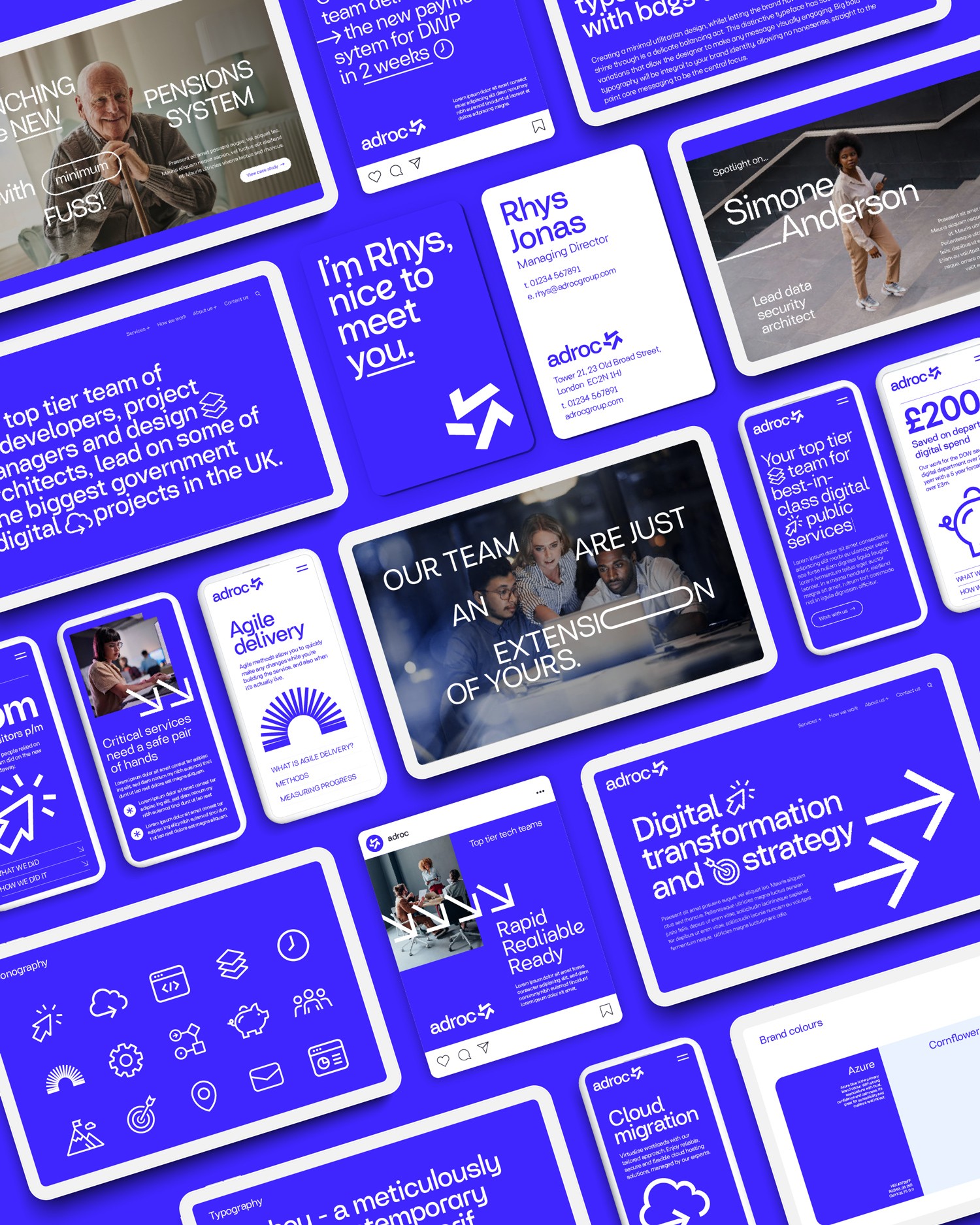 A snapshot of the Adroc identity