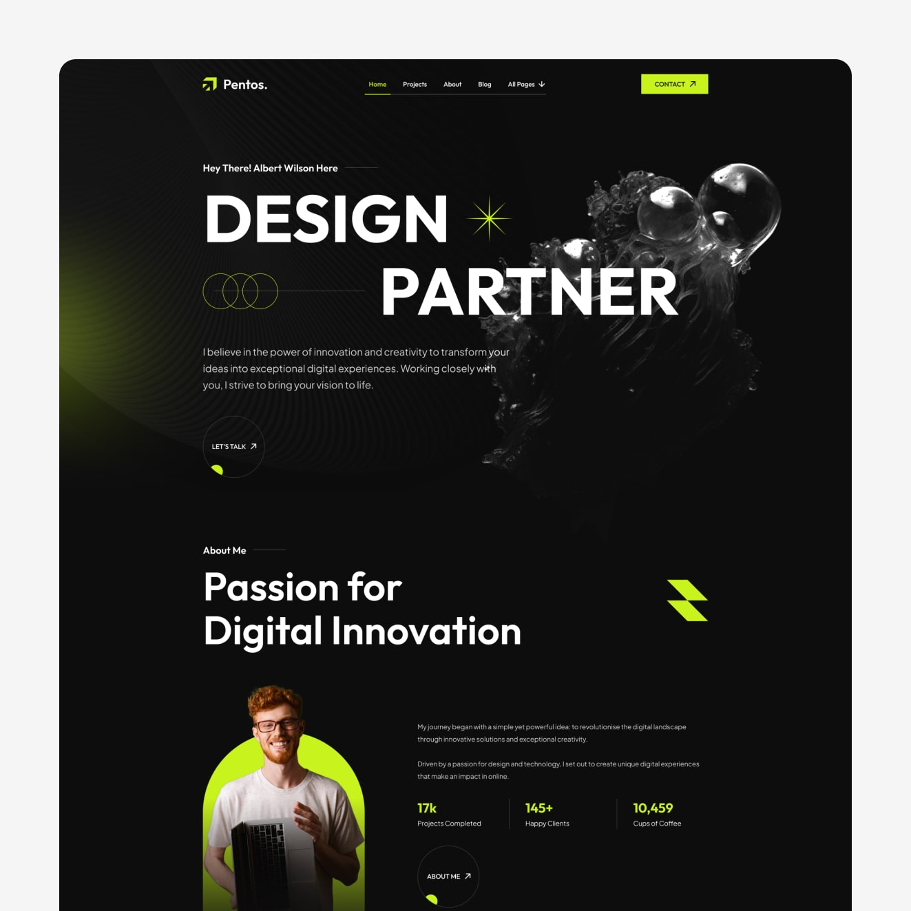 framer portfolio template