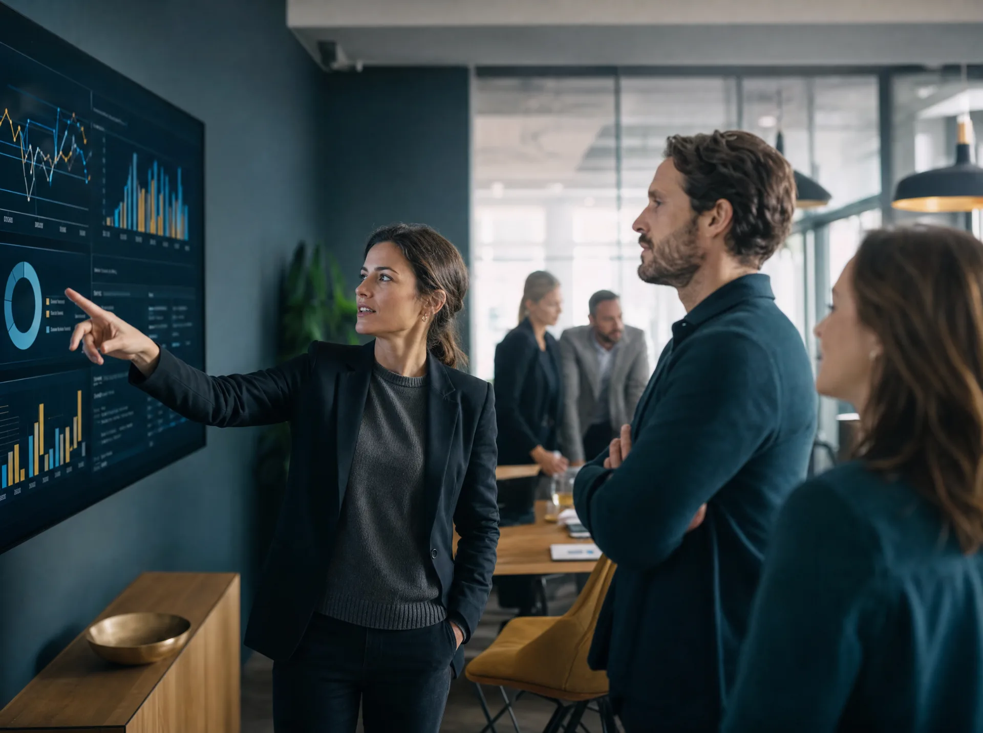 Marketingleiter steuert eine laufende Kampagne (KI-generiert)