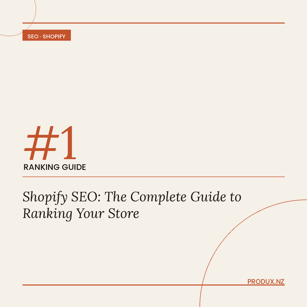 Shopify SEO guide to ranking your online store on Google — Produx Marketing NZ