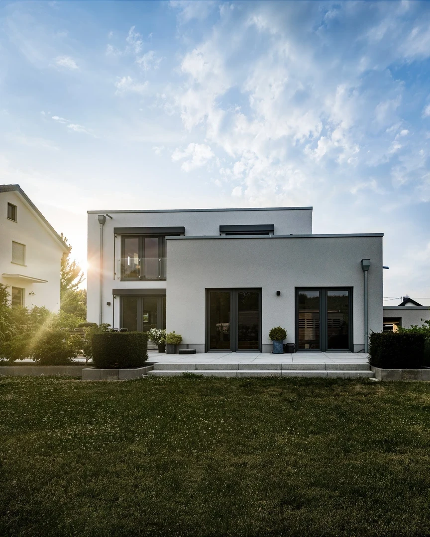 Umbau Stadthaus Gartenansicht