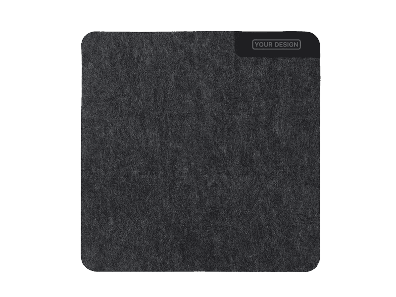 Eco-friendly felt mouse pad with customizable logo for corporate gifting