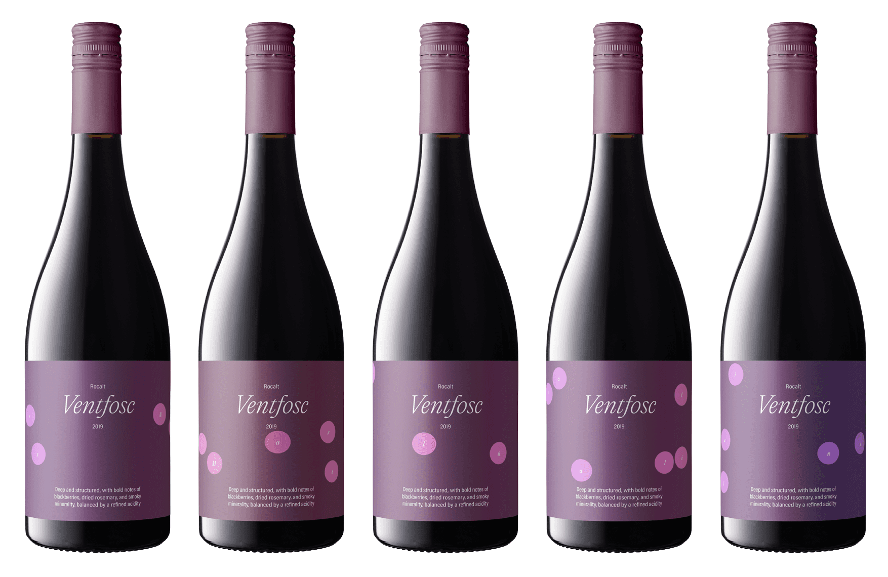 Ventfosc, brand identity and generative wine labels — Núria Gispert — Graphic and web designer