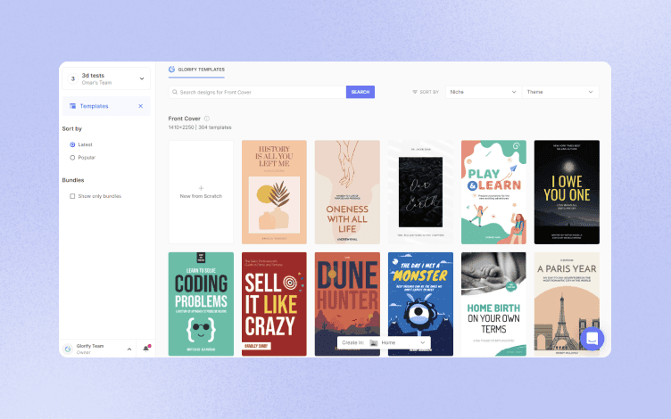 glorify ebook templates