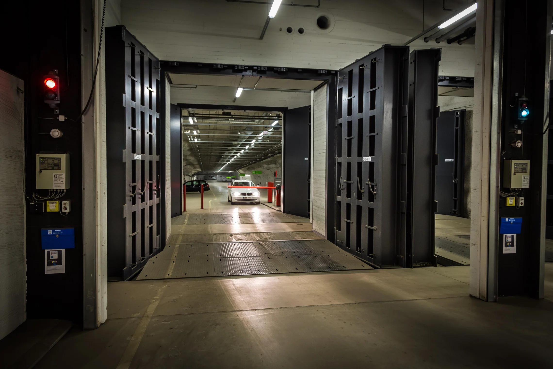 Worker operating machine