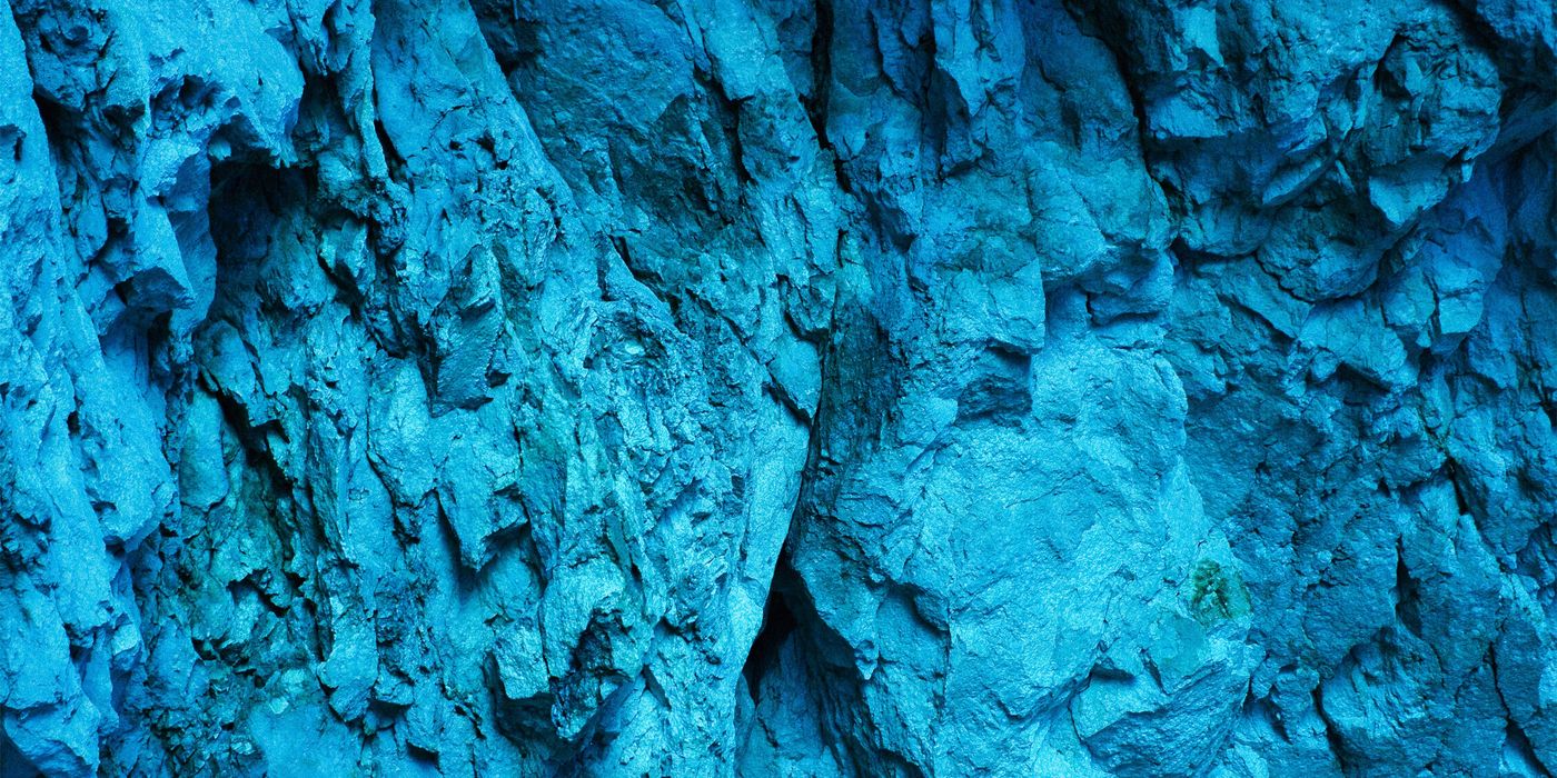 Close view of blue rock