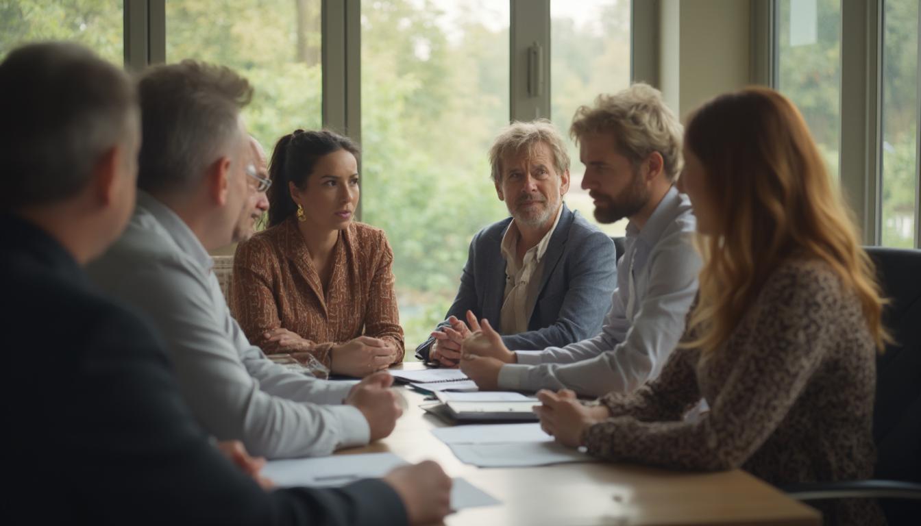 Personen erhalten eine individuelle KI-Schulung