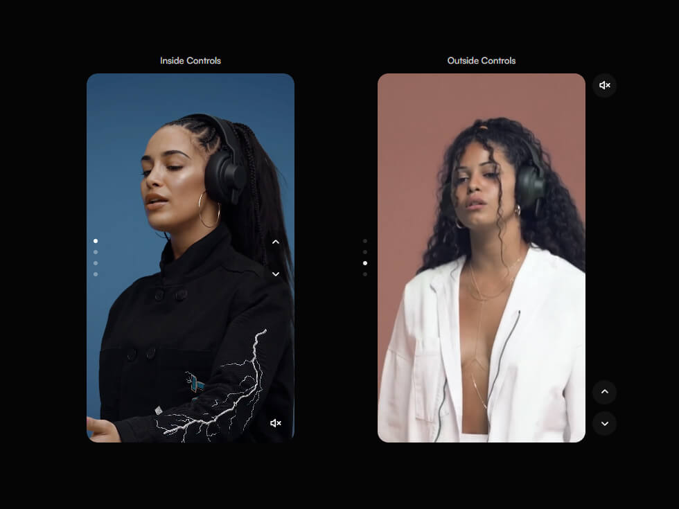 Capture d'écran du component Framer Scroll Video Slider