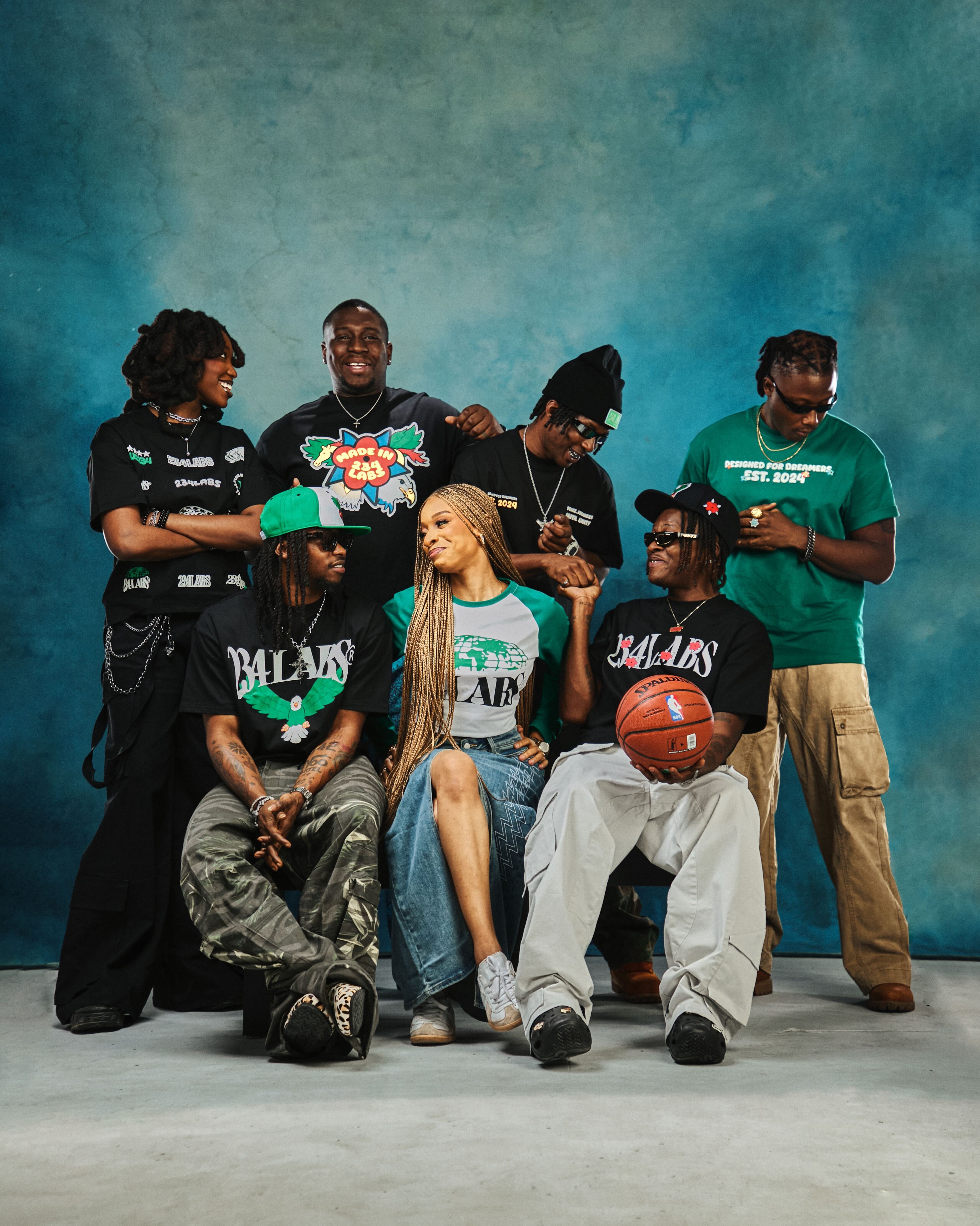 High-quality black graphic t-shirts with Swish label and crew neck details.