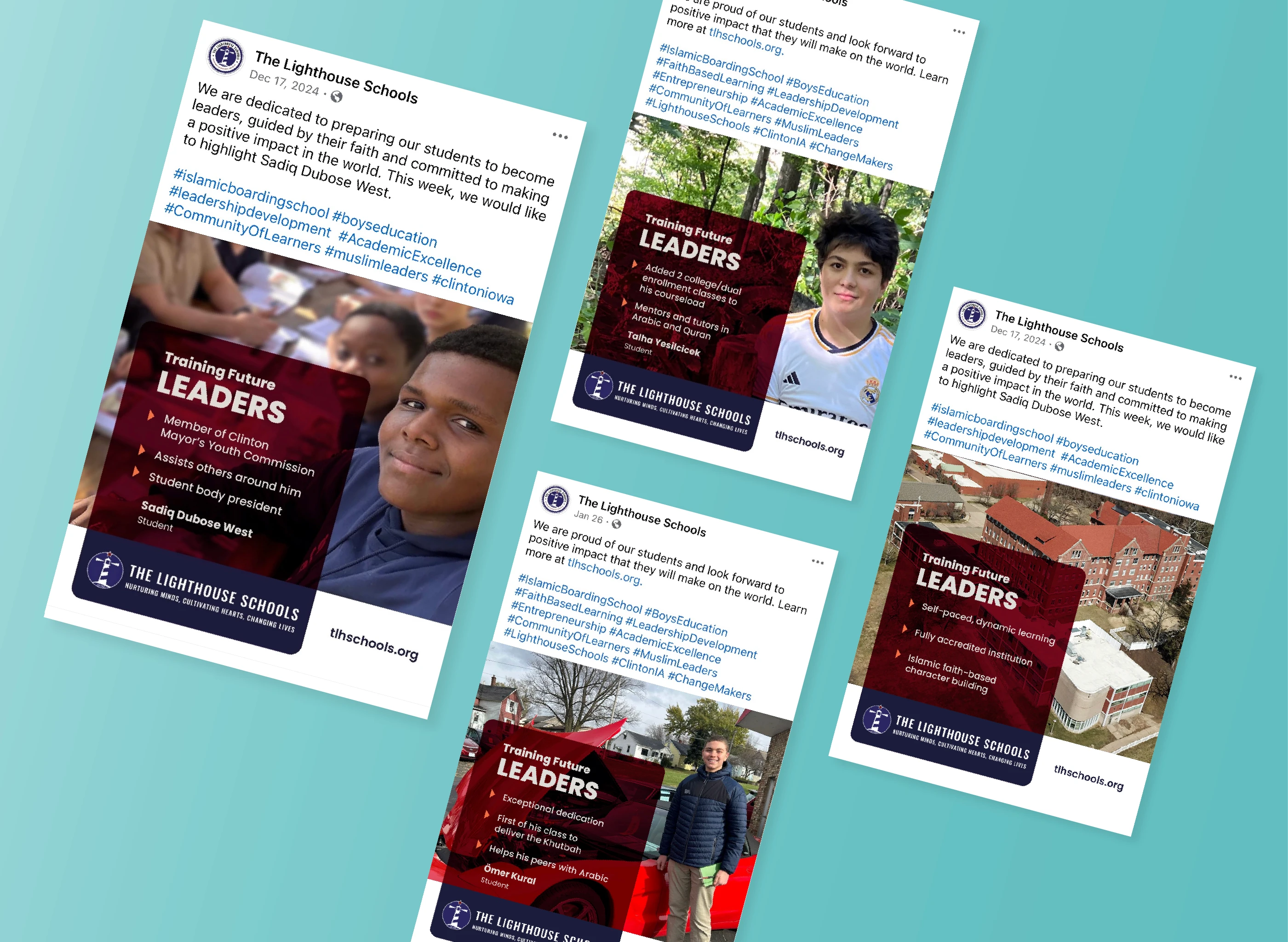 Display of The Lighthouse School Facebook campaign.