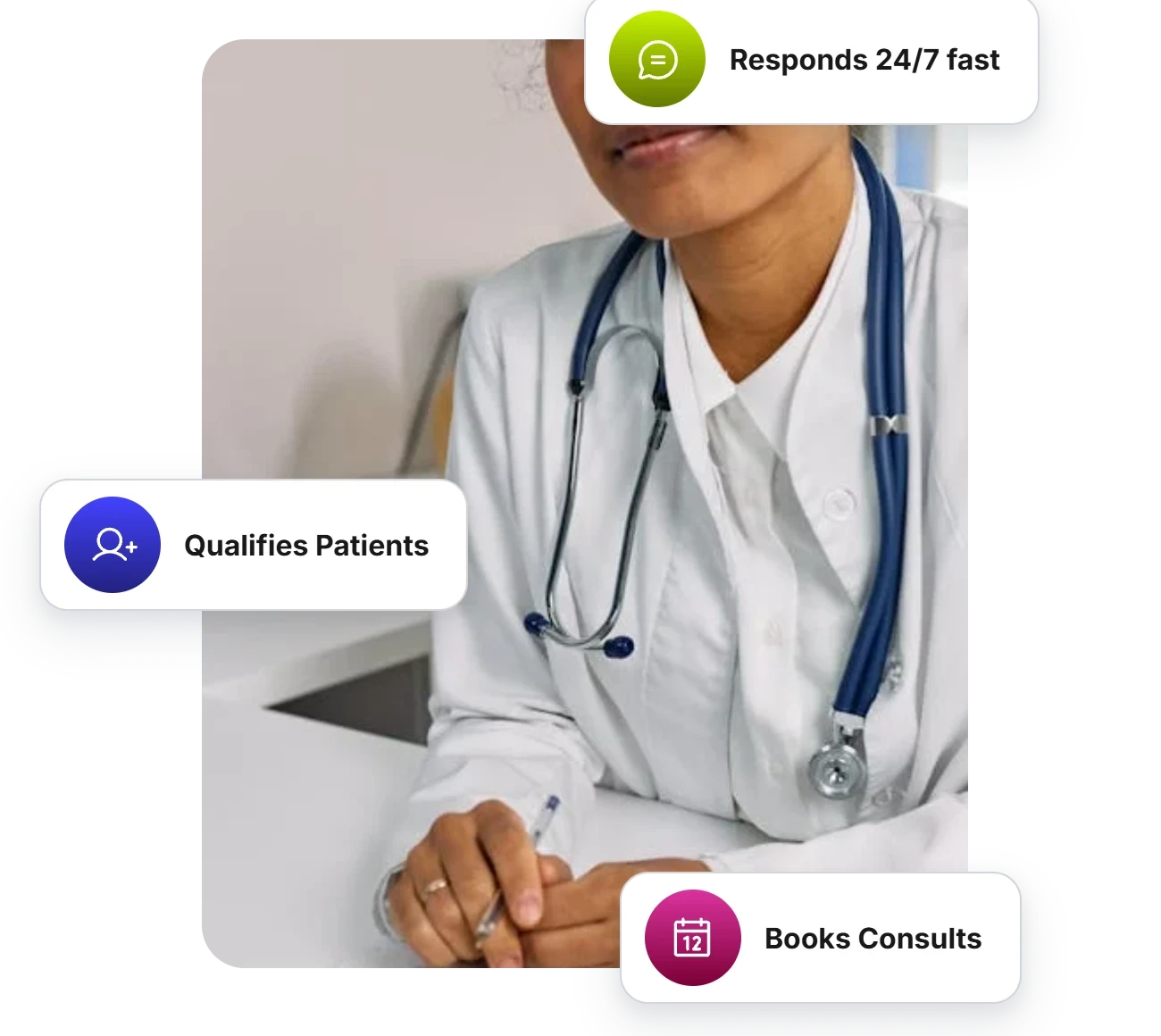 AI-powered doctors assistant workflow image