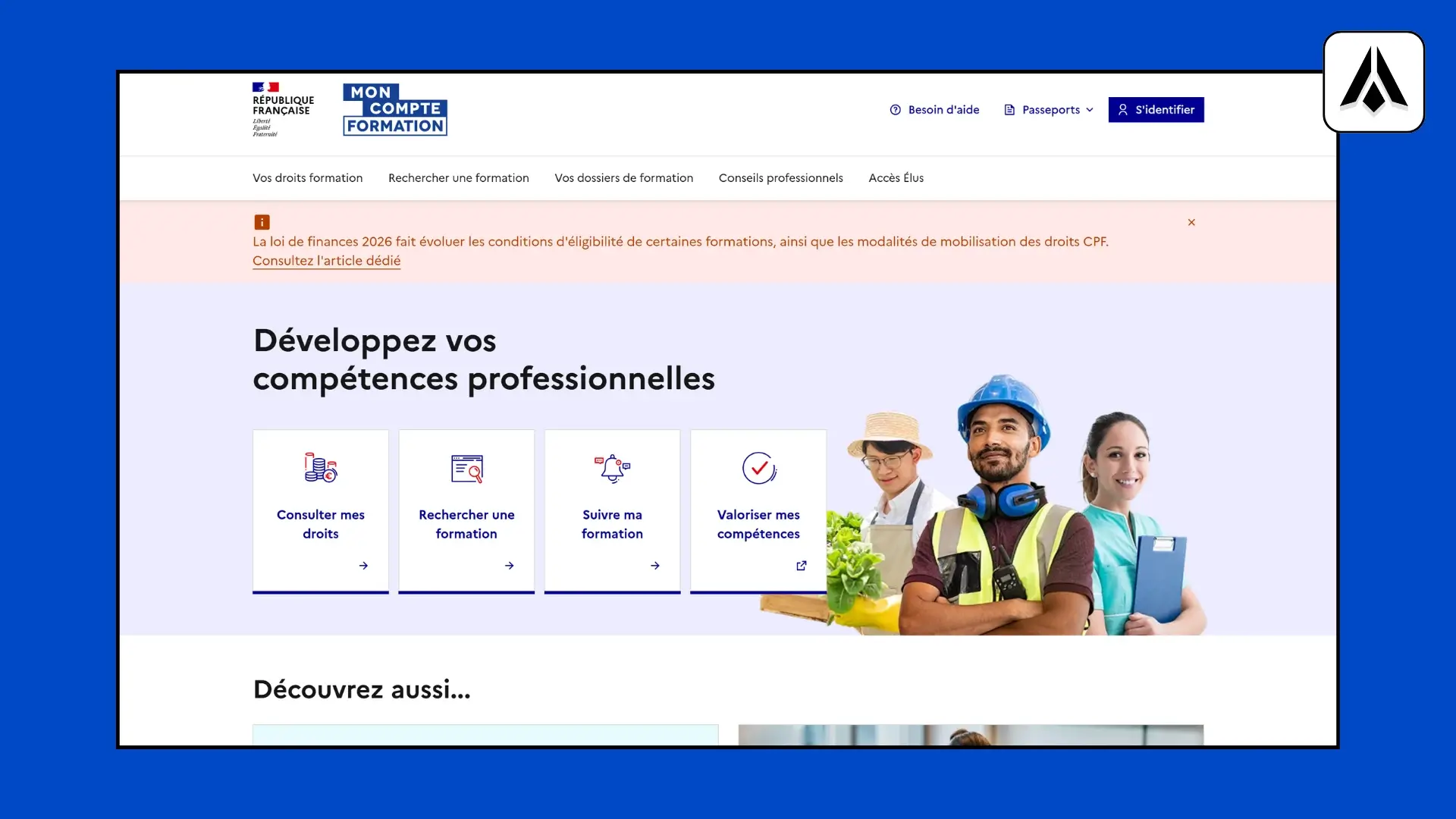 La plateforme Mon Compte Formation - Digit Formations