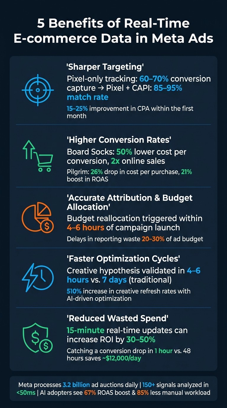 5 Benefits of Real-Time E-commerce Data in Meta Ads: Key Stats
