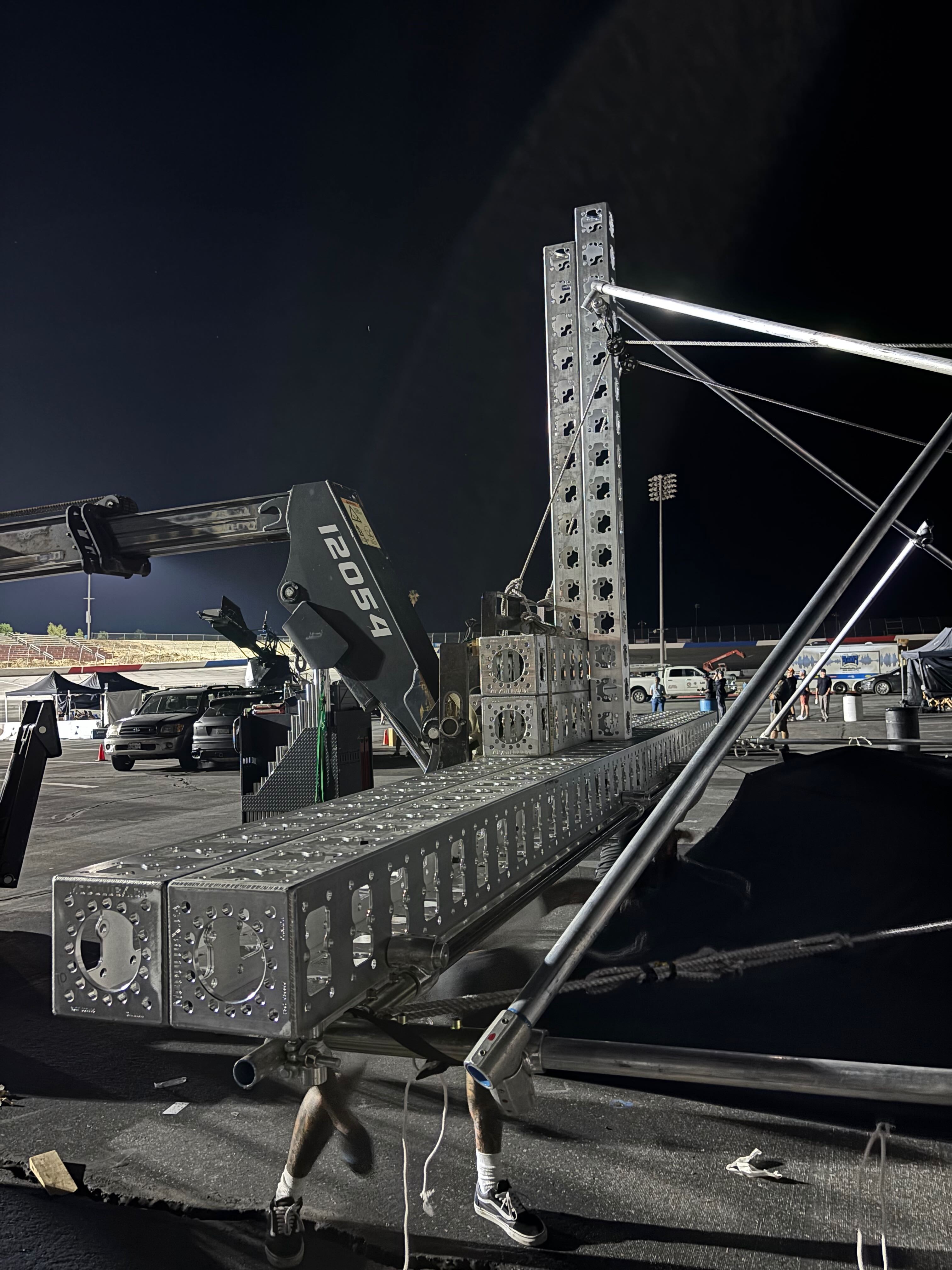 softbox on stage with colors