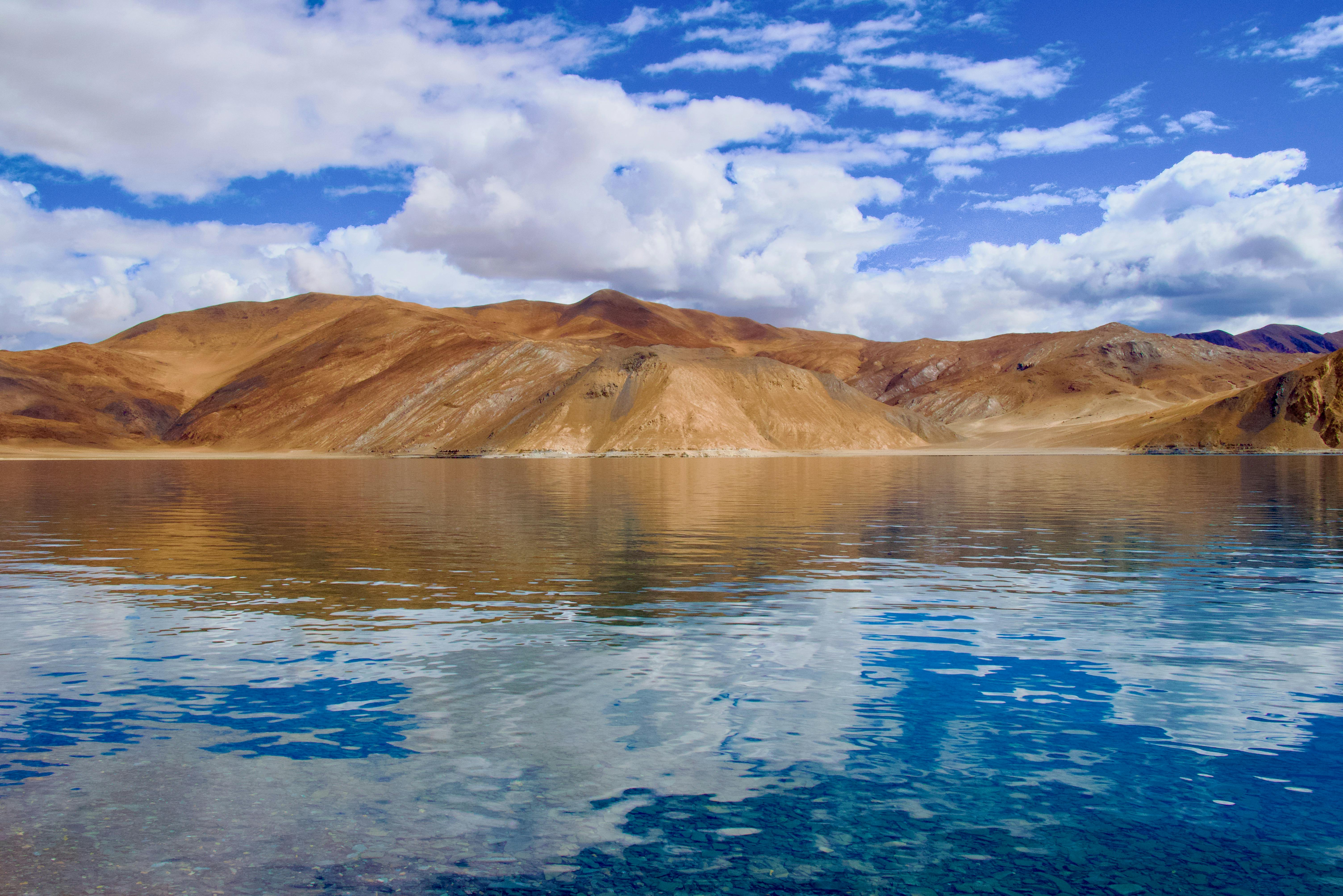 Pangong Lake Ladakh blue water mountains
