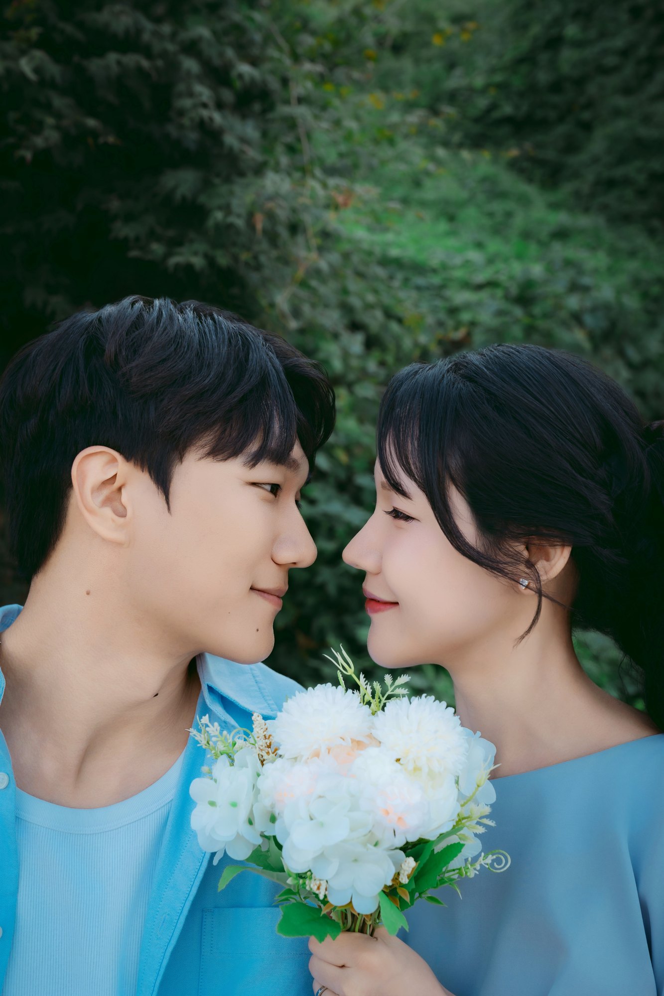 안산 대부도 구봉도 바다웨딩스냅 촬영 후기 | 낭만별비스튜디오가 담아낸 숲과 서해의 블루톤 야외웨딩