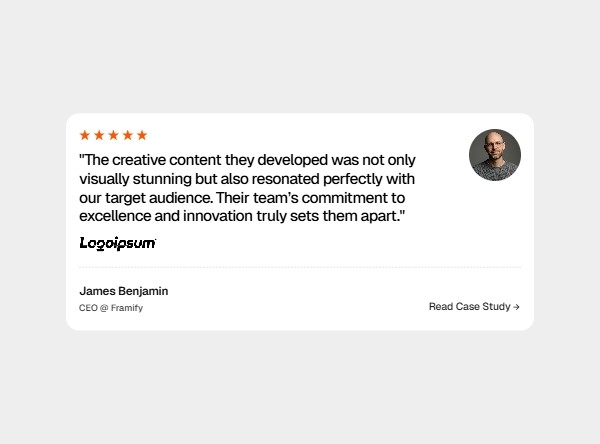 Framer Testimonial Card Component