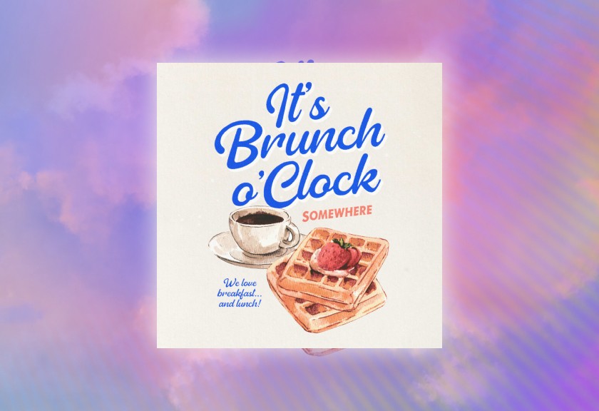 Aesthetic party playlist birthday invitation with a beer background and a pastel folder icon